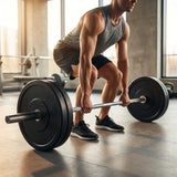 Rubber Barbell Weights with Cast Iron Core for Gym and Home Use