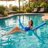 Colourful swimming pool noodles made from EVA foam