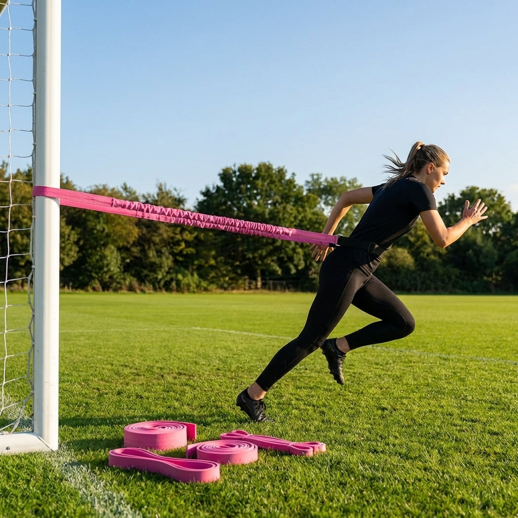 Versatile resistance bands for fitness and training in multiple sizes and colours