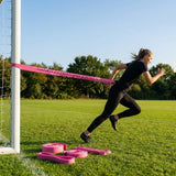 Versatile resistance bands for fitness and training in multiple sizes and colours