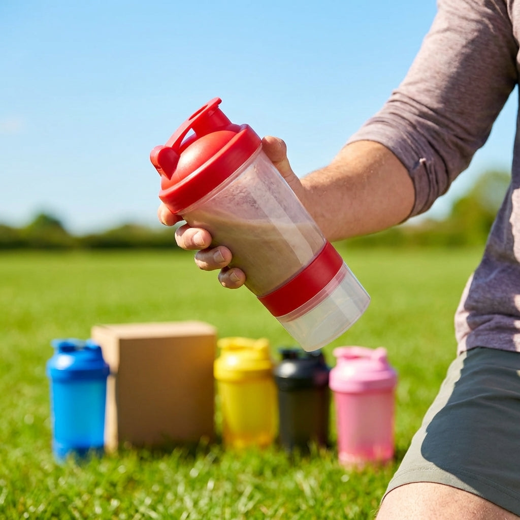 700ml protein shaker bottle in various colours