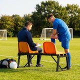 Aluminium sports bench with HDPE seats for indoor and outdoor use