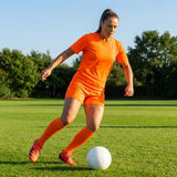 Women's Football Kit with Geometric Print Jersey