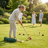 Senior Pro Croquet Set with wooden mallets and coloured balls