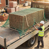 Heavy-duty brick netting in green for industrial use