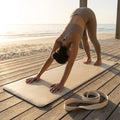 PU Yoga Mat in calming colours, ideal for yoga and Pilates
