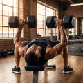 Hex dumbbells with rubber ends and chrome handles