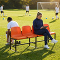 Aluminium sports bench with HDPE seats for indoor and outdoor use