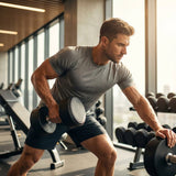 Urethane dumbbells with steel core, ideal for gyms