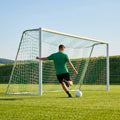 Multi-colour football goal nets for full-size goals