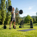 Rubber Barbell Weights with cast iron core for gym and home use