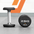 Urethane dumbbells with steel core, ideal for gyms