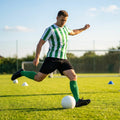Men's Striped Football Shirt for Matches, Polyester