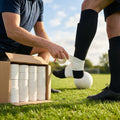 Elastic Adhesive Bandage Tape – Black/White – Cotton Spandex – Sports & Physio Use