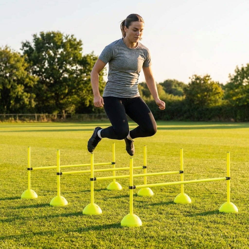 Agility Training Cone Hurdle Set in Fluorescent Colours