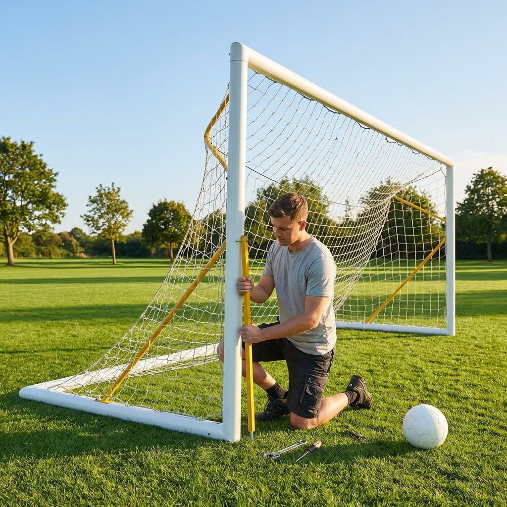 Football goal replacement stanchions available in multiple sizes