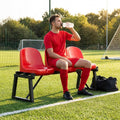 Aluminium sports bench with HDPE seats for indoor and outdoor use