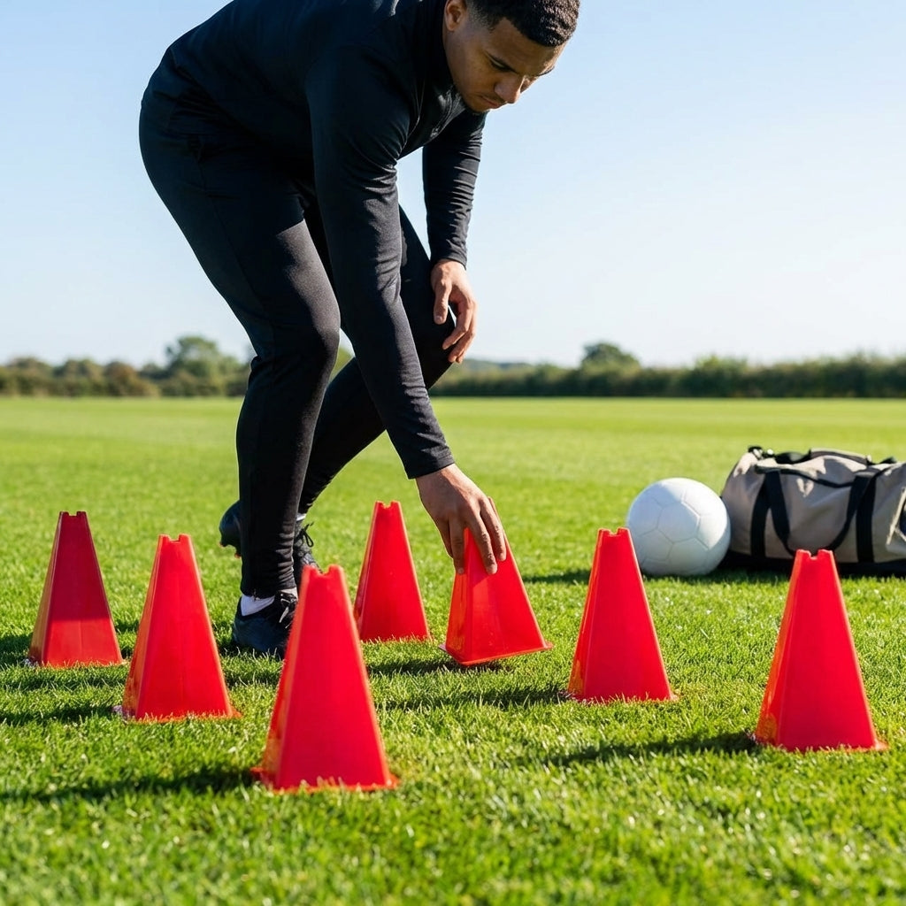 Training cones for sports practice, durable 12-inch cones