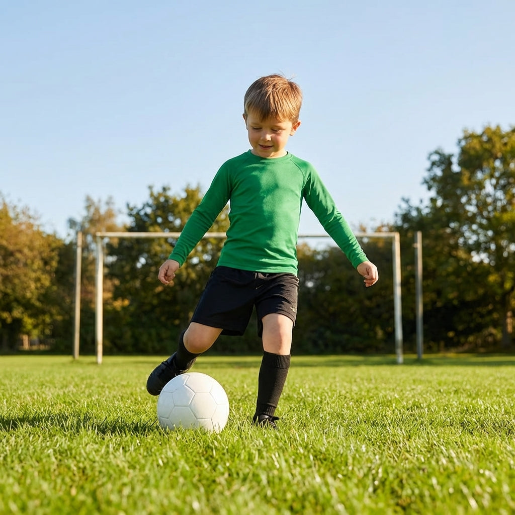 Kids' long sleeve base layer top in various colours
