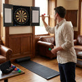 Wall Mounted Darts Bundle with Dartboard and Mat