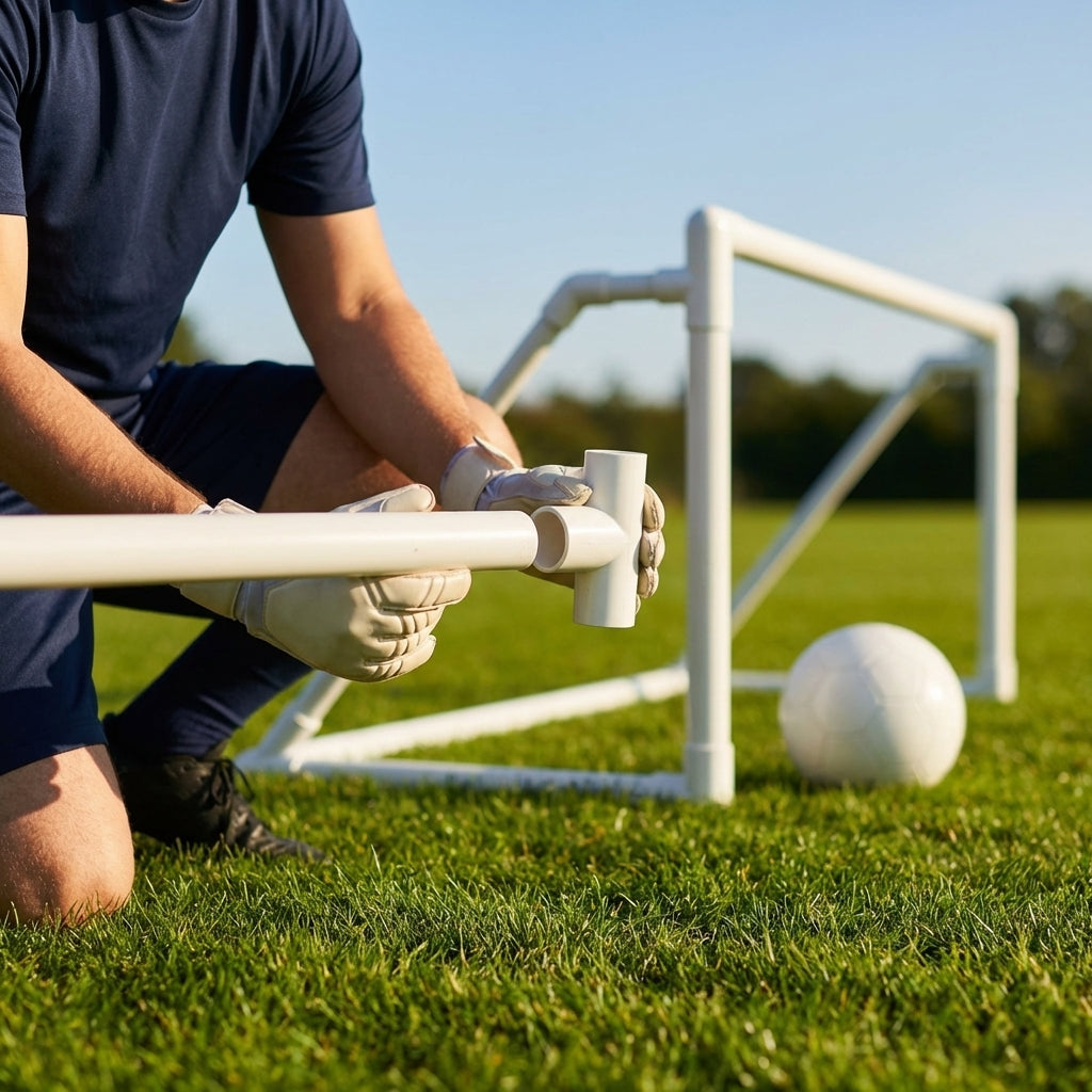 Replacement corners and connectors for football goals