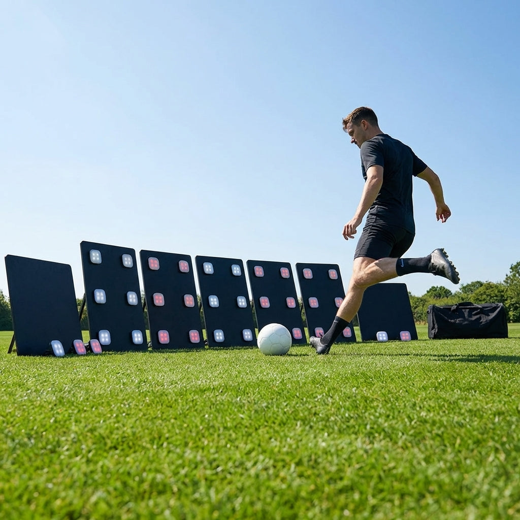 Interactive rebound boards for football training with advanced features