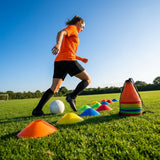 Training cones for sports and agility, durable plastic