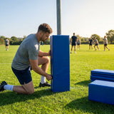 Custom 6ft PVC Rugby Post Protectors in varied colours