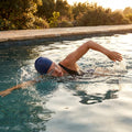Silicone swimming caps available in five colours for training