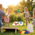 Colourful bean bags for educational and recreational use
