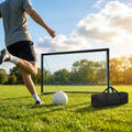 Beach football goal with fluorescent net and aluminium frame