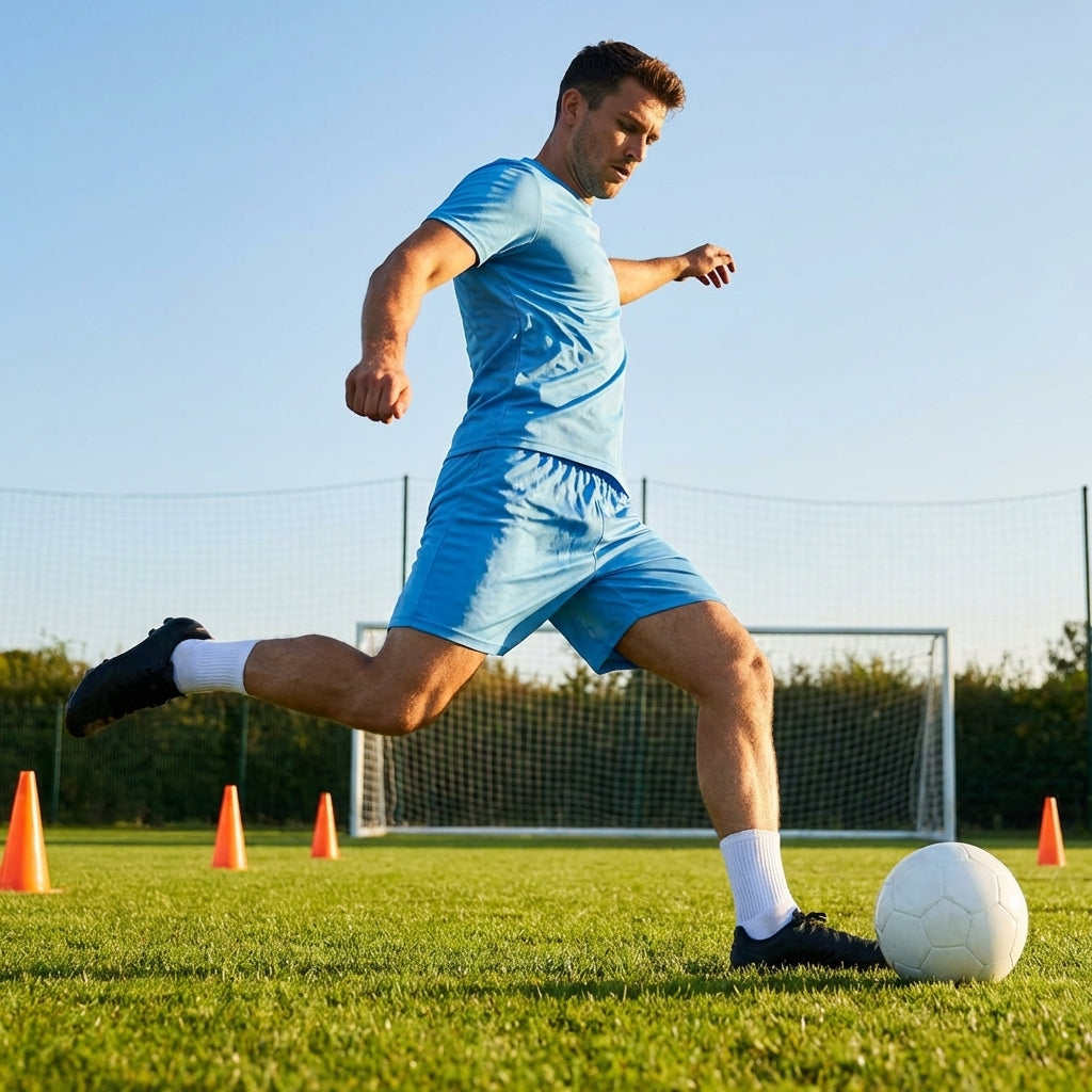 Football shorts in various colours made from polyester, ideal for sports