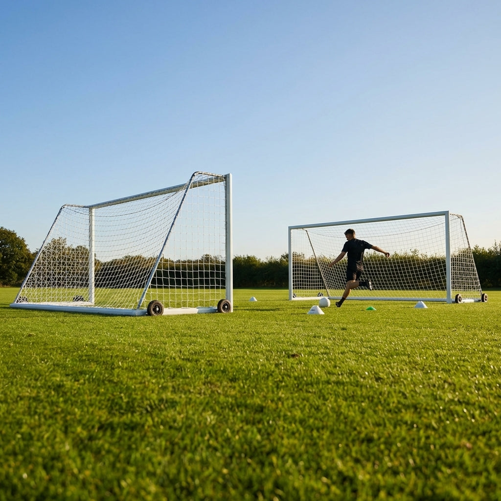 Freestanding Football Goal – 12ft x 6ft – Aluminium – Youth Matches