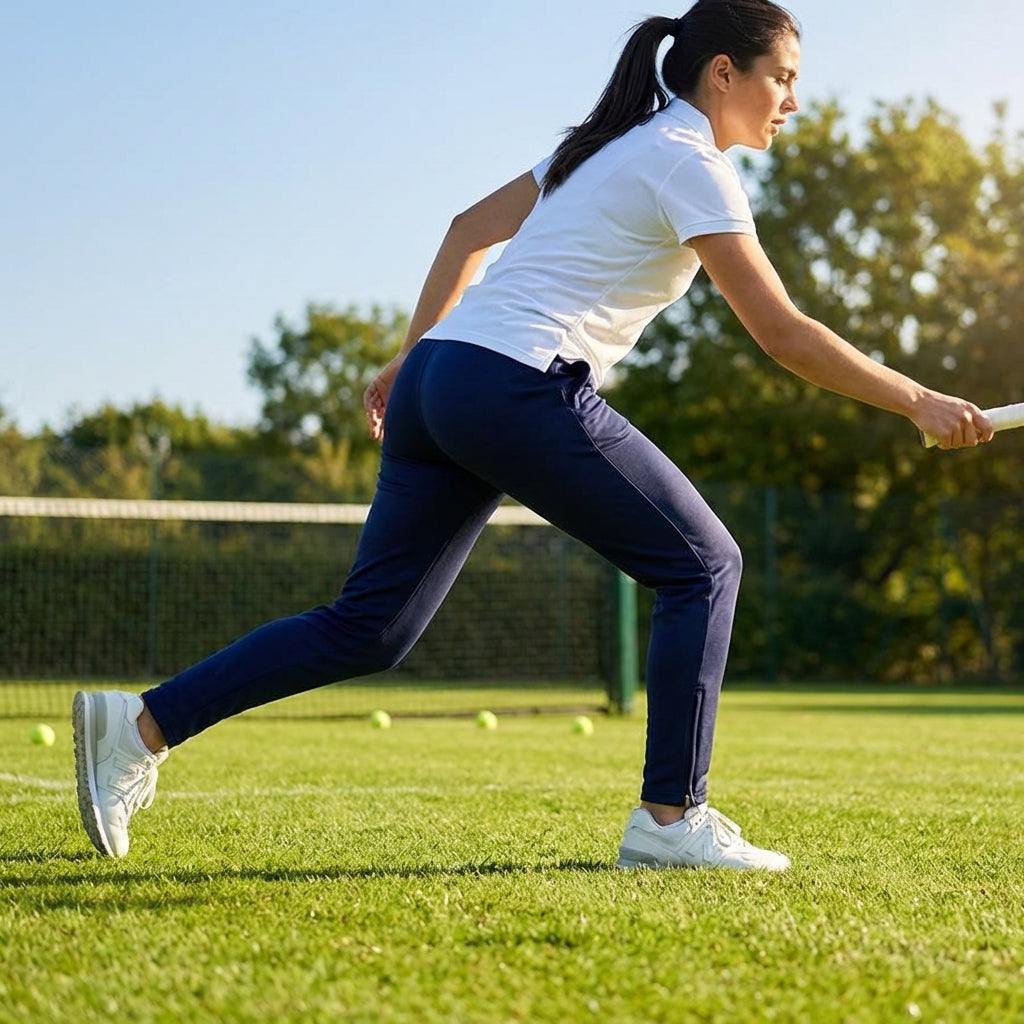Women's tracksuit bottoms in 5 sizes made from lightweight polyester