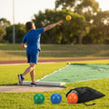 Colourful junior shot put set made from durable PVC