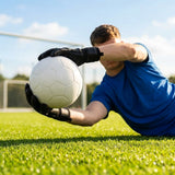 Weighted football in black and white, perfect for goalkeeper training
