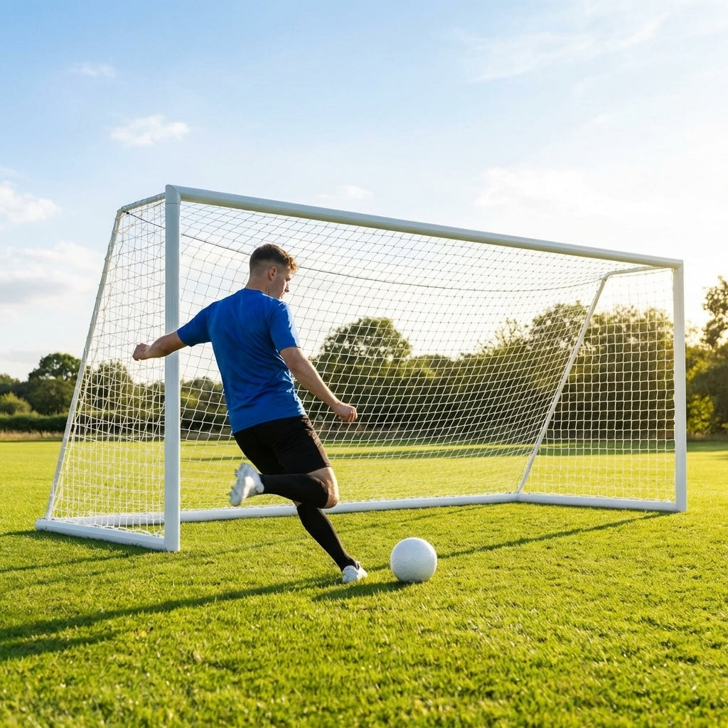 Aluminium football goal 24x8ft for outdoor matches