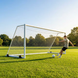 16 x 7ft Aluminium Freestanding Football Goal for Youth Matches
