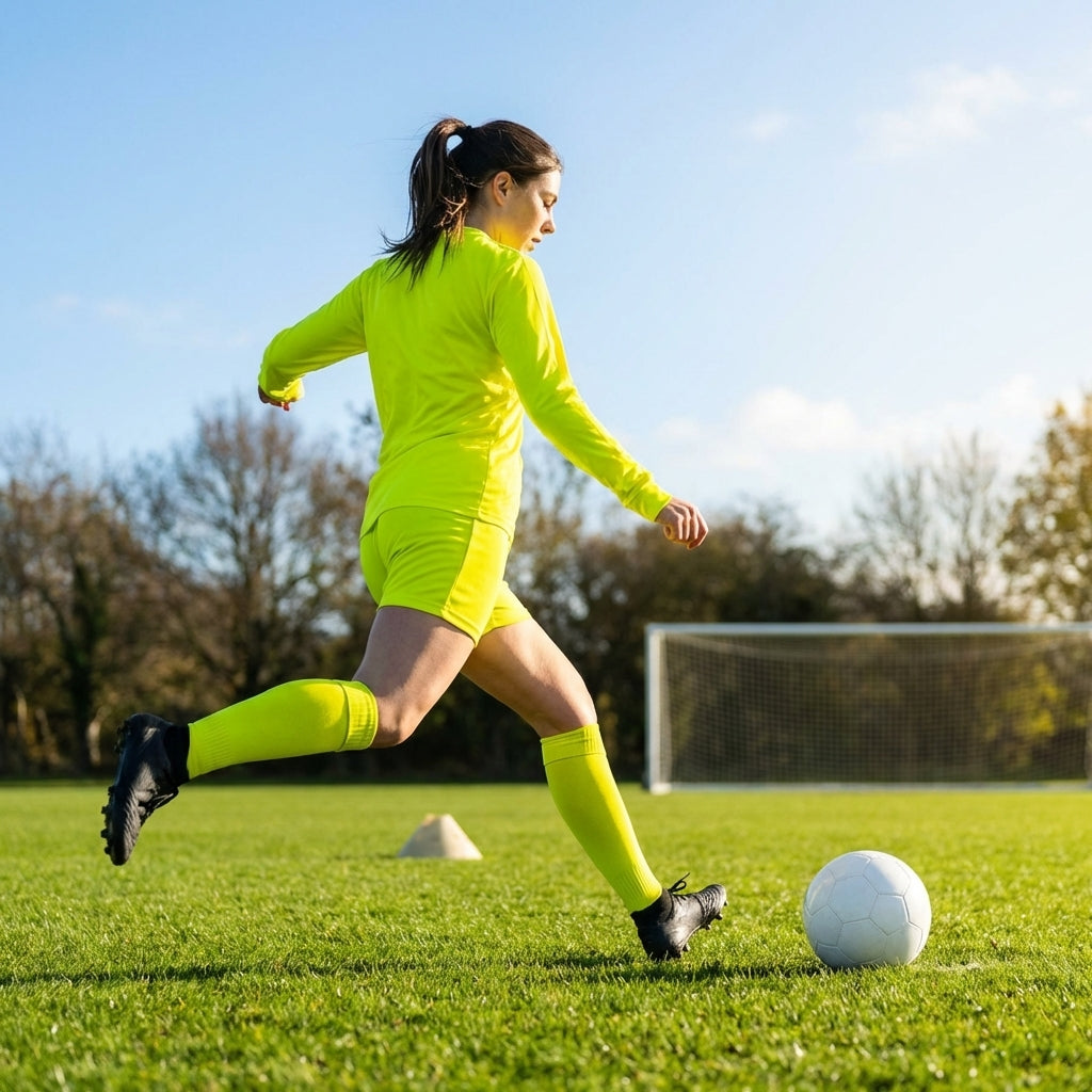 Women's Football Kit with Long Sleeve Shirt and Shorts