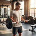 Rubber Barbell Weights with Cast Iron Core for Gym and Home Use