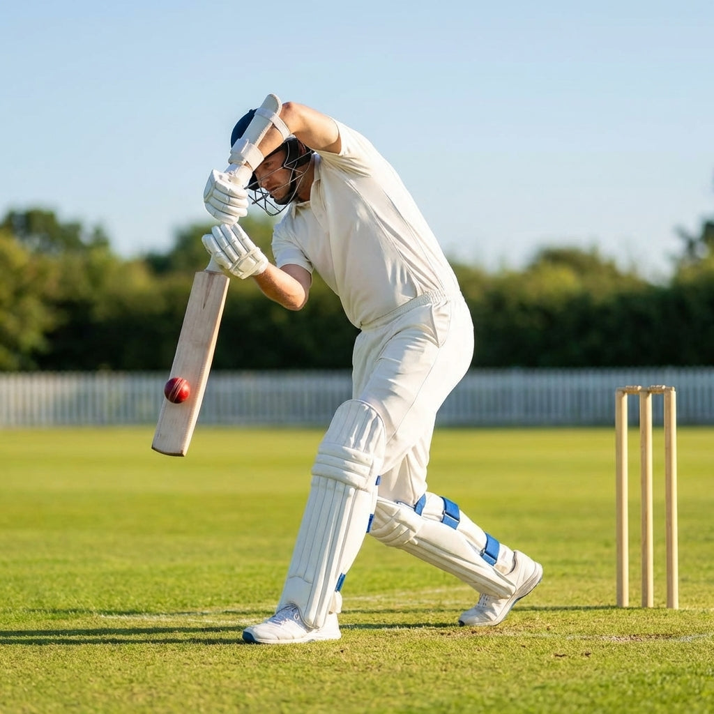 Cricket batting pads made with cotton/cane for elite players
