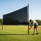 High-quality baseball outfield screen in black or green