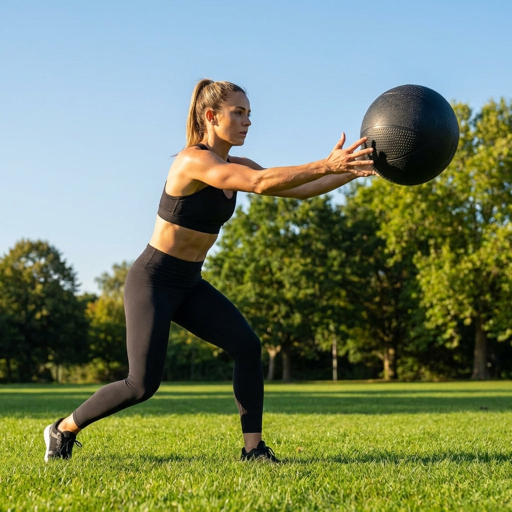 Medicine Balls of varying weights for gym and home fitness