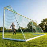 Football goal nets 24 x 8 ft, durable HDPE for clubs and schools