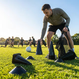 Training cones for sports and agility, durable plastic