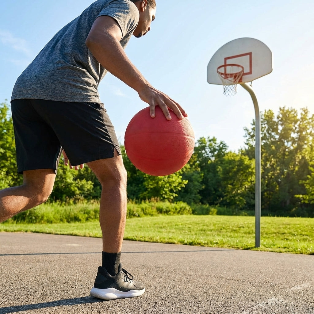 Rubber Basketball in multiple sizes for versatile play