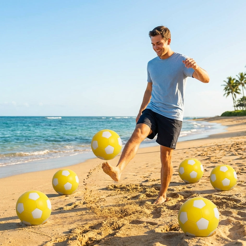 Beach Football – Size 3, 4, 5 – Thermobonded PU – Beach Matches