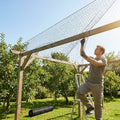 Black bird netting with 48mm mesh for pigeon and pheasant control