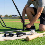 Replacement cage parts for baseball and cricket cages made from galvanised steel