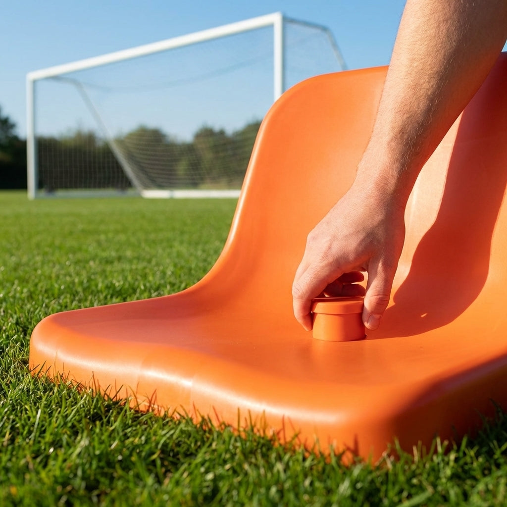 Replacement bungs for dugout seats in various colours